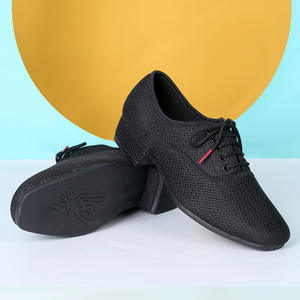 DC9019 chaussures de danse en cuir suédé pour hommes, chaussures de danse de salon modernes, chaussures de danse latine - Product Image 3