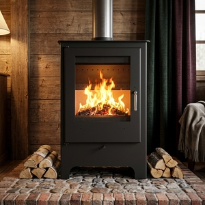 Poêle à bois d'intérieur compact et écologique EN16510 CE ROHS R0603A 5,5 kW pour le chauffage et le réchauffement avec alimentation en air secondaire - Product Image 3