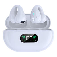 Écouteurs sans fil à conduction osseuse avec affichage numérique, casque HIFI sport pour téléphones