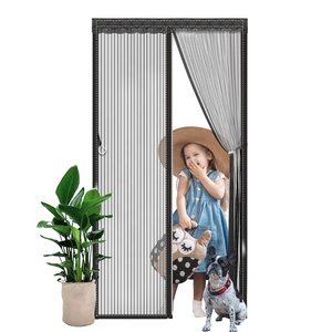 Cierre de cortina automáticamente Manos libres Mosquitera imán Pantalla de puerta Cortinas magnéticas para puerta <span class=keywords><strong>con</strong></span> malla - Product Image 1