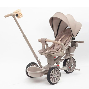 Poussette 4-en-1 pour bébé, <span class=keywords><strong>tricycle</strong></span> à pousser pas cher, <span class=keywords><strong>tricycle</strong></span> à 3 roues pour fille, tricycles pour tout-petits - Product Image 1