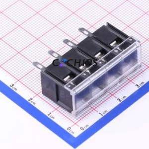KF38H-8.25-4P Barrier Terminal Block Through hole Component (THT),P=8.25mm Connector With Cover Plate 8.25mm 1x4P Straight Pin - Product Image 1