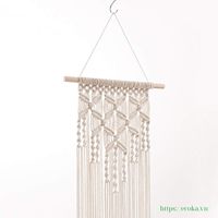 Décoration murale en macramé personnalisée, tapisserie tissée, art moderne pour la maison, décoration d'appartement, tissu 100% coton, anniversaire
