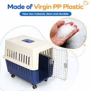 Transportín Portátil para Mascotas XINYE con Ruedas, Jaula de Viaje de Plástico para Perros y Gatos, Diseño Aprobado por Aerolíneas - Product Image 4