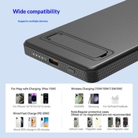 Batterie externe sans fil 20W à charge magnétique rapide, haute capacité 5000mAh 10000mAh, batterie à clipser sur le dos du téléphone, universelle et portable