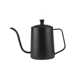 กาต้มน้ำสเตนเลสสตีลแบบก้านยาว 0.6 ลิตร สำหรับชงกาแฟและชา ใช้กับเตาได้ - Product Image 6