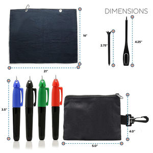 Kit d'accessoires de golf au prix d'usine avec le meilleur rapport qualité-prix, kit essentiel de golf de haute qualité, serviette de golf/balle - Product Image 6