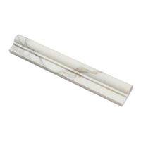 YUSHI moderne poli Calacatta or marbre plinthe moulure Design d'intérieur pour la décoration de Villa