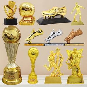 Trophée <span class=keywords><strong>de</strong></span> basket-ball et <span class=keywords><strong>de</strong></span> football en résine écologique pour MVP pour la Coupe du monde Golden Boot Golden Ball Golden Glove Sports Meet & Engraving - Product Image 1