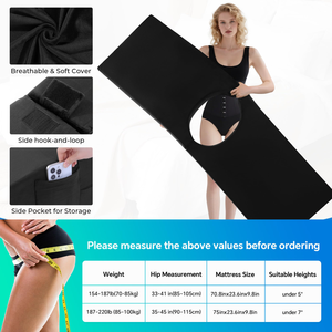 Mật độ cao bọt BBL nệm với lỗ cho sau phẫu thuật, có thể gập lại phục hồi giường cho ngủ, có thể tháo rời có thể giặt Bìa - Product Image 3