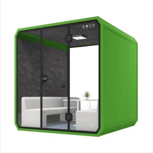 Cabines de bureau préfabriquées, salles d'isolation phonique, bureaux insonorisés, petites salles téléphoniques privées modernes en acier - Product Image 4