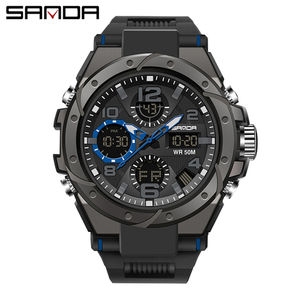 Reloj Deportivo de Lujo para Hombre SANDA 6008, Reloj de Cuarzo Resistente al Agua 5ATM con Fecha Automática y Función de Cronógrafo - Product Image 4