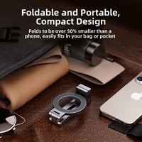 Support de téléphone magnétique en alliage d'aluminium Takenoken, tendance, rotation flexible, pliable, universel, voyage, lit, cuisine, bureau, avion