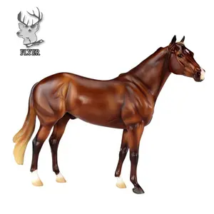 Outdoor home ornaments life size resin fiberglass horse statues for sale