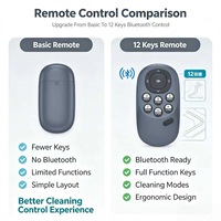 Control Remoto de 12 Teclas para Robot Limpiacristales, Soporte Personalizado OEM ODM, Diseño y Desarrollo Independientes