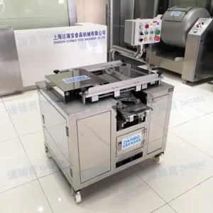 Máquina de corte en ángulo para uso comercial, rebanadora automática de carne de pescado, pollo, pecho, pescado, con efecto perfecto