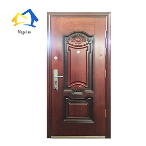 <span class=keywords><strong>Porte</strong></span> <span class=keywords><strong>blindée</strong></span> en acier résidentielle économique, portes d'entrée en acier de sécurité pour la maison - Product Image 3