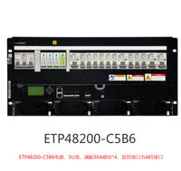 Support de serveur de 19 pouces, redresseur 48V 200A, système d'alimentation cc intégré ETP48200-C5B6 pour Station de Base de télécommunication 5G
