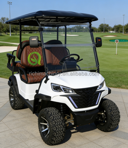 Carrito de Golf Eléctrico de 6 Plazas con Pantalla de Velocímetro y Luz Personalizable para Escenarios de Turismo Ecológico en Zonas Húmedas - Product Image 5