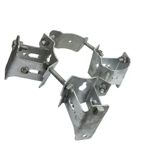 Custom Channel Bracket C Shaped Hot Dip Galvanised Steel Support Braces Transformer Mounting for Pole Line Hardware