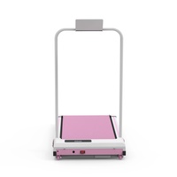 SHULI eléctrico plegable debajo del escritorio almohadilla para caminar Pro cinta de correr 150kg capacidad uso doméstico pantalla LED 2.25HP Motor