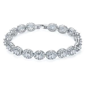 Natuna gran oferta 2024 <span class=keywords><strong>Amazon</strong></span> moda personalizada diamante boda joyería circón <span class=keywords><strong>tenis</strong></span> 18K chapado en oro pulsera para <span class=keywords><strong>mujer</strong></span> - Product Image 3
