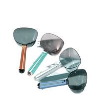 Cuillère à nourriture pour animaux de compagnie avec clip, en PP et PS, fournitures d'alimentation pour chiens et chats, outil de mesure portable et durable pour la cuisine