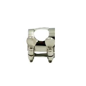 <span class=keywords><strong>Boquilla</strong></span> de saxofón <span class=keywords><strong>soprano</strong></span>, Ligadura de Metal <span class=keywords><strong>para</strong></span> <span class=keywords><strong>boquilla</strong></span> de saxofón <span class=keywords><strong>soprano</strong></span> con tornillos dobles, piezas de viento de madera - Product Image 3
