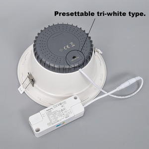 Holux 35W 8 <span class=keywords><strong>Pulgadas</strong></span> 3CCT LED Downlight UGR<19 IP64 IK06 Driver CE CB ERP RoHS IES LDT Recorte de 195-210mm - Product Image 5
