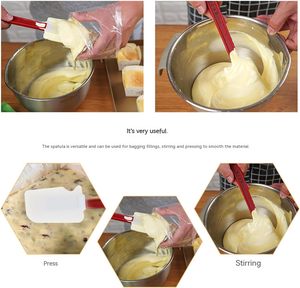 Espátulas Comerciales de Goma Resistentes al Calor, Raspador de Alimentos sin Silicona para Repostería, 1 por Kit - Product Image 4