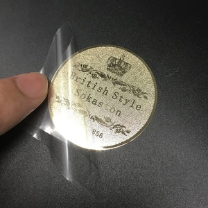 Etiqueta adhesiva con logotipo de metal fino de instrumento musical de oro brillante personalizada <span class=keywords><strong>para</strong></span> cuaderno - Product Image 3