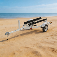 Remorque double pour jet ski de 4,2 m, à roulettes ou à plateformes, fournie par l'usine et le fabricant