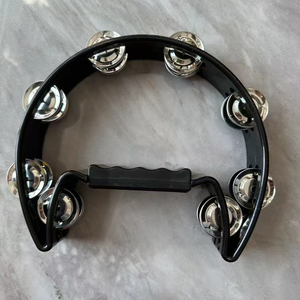 Vente en gros d'usine Jingles en métal OEM <span class=keywords><strong>Tambourin</strong></span> <span class=keywords><strong>demi</strong></span>-<span class=keywords><strong>lune</strong></span> à percussion pour enfants adultes KTV Party - Product Image 2