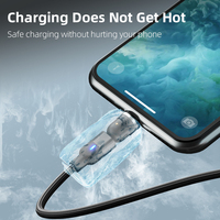 Câble de chargement magnétique 3 en 1 USB type C Micro câble de chargement magnétique pour iPhone 15 14 13 12 pro max pour lOS android Samsung