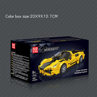 Mould King 27141 449PCS V8 Supercar italienne à carrosserie large Série de voitures Modèle de blocs de construction Jouet technique technologique OEM ODM