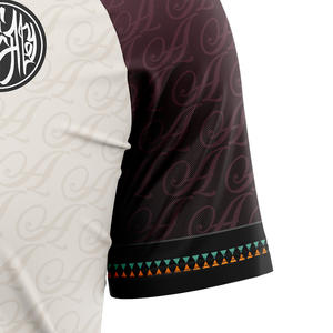 Camiseta de Fútbol para Hombre, Diseño Único, Rendimiento Excepcional, Estilo Deportivo, Cuello en V Profundo, Color Granate, Manga Corta - Product Image 4