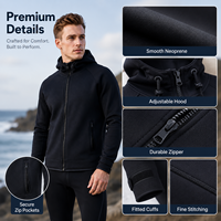 Veste à capuche en néoprène 2 mm coupe-vent et thermique pour les aventures en plein air, en stock (RTS)