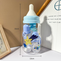 Fournisseur personnalisé Produits pour bébés sans BPA Ensembles biberon Nouveau-né PP silicone Sucette Brosse de nettoyage Biberon Coffrets cadeaux