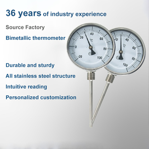 OEM WSS 311 0-300 độ trục lưỡng kim ống nhiệt kế lưỡng kim Nhiệt kế cho Espresso sữa Nhiệt Độ Đo - Product Image 3