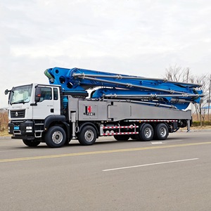 Camion pompe à béton JIUHE, vitesse et efficacité, débit continu, 58 m, camion pompe à béton - Product Image 2