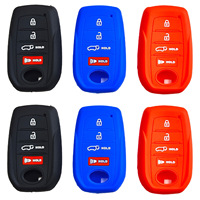 Étui de protection personnalisé en silicone pour clé de voiture Toyota Tundra Sienna RAV4 Prius, télécommande 4 boutons, design creux