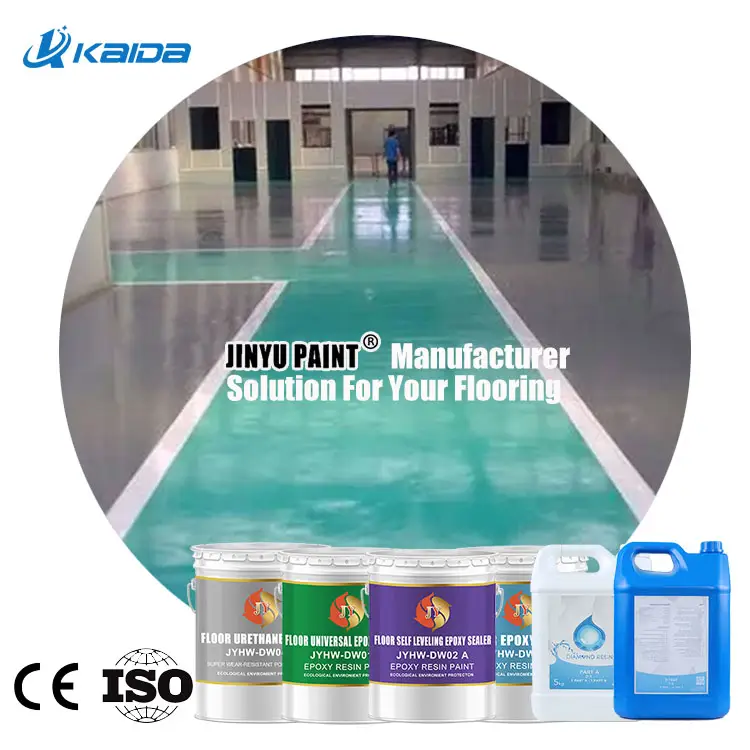 Fabricante de pintura garantia vitalícia piso de resina epóxi 3D metálico revestimento industrial de piso epóxi revestimento de piso epóxi