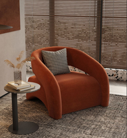 Nouveau design, fauteuil d'appoint moderne avec accoudoirs, chaise longue de salon, chaise de détente occasionnelle
