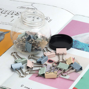 19mm màu kim loại chất kết dính <span class=keywords><strong>clip</strong></span> trong Hộp 24 cái kẹp giấy đóng gói bền <span class=keywords><strong>Memo</strong></span> Clips cho tổ chức - Product Image 6