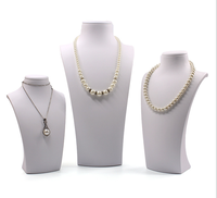 Expositor de Collares con Maniquí, Soporte para Collares, Exhibidor de Joyería para Mostrador