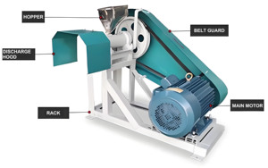 Máquina automática completa de maíz inflado Máquina extrusora de pescado de aves de corral de bajo costo Máquina de maíz inflado - Product Image 4