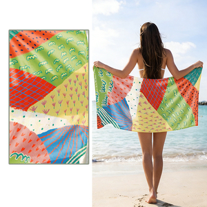 Toalla de Playa Moderna de Diseño Personalizado, con Logotipo Personalizado, de Lujo, Ecológica, de Tela de Rizo, para Exteriores - Product Image 3