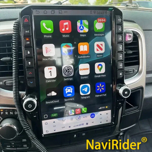Radio con Pantalla Táctil Android para Automóvil, Reproductor Multimedia con Carplay, Unidad Principal con Reproductor de Video para Dodge RAM 1500, Modelos 2013-2017 - Product Image 1