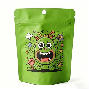 Smell Proof Recyclable Resealable Stand up Mylar Pouch Silk Screen Printed Aluminum Foil Ziplock <b>Bag</b> for Food Storage - Product Image 6