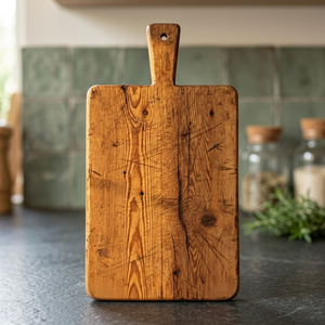 Tabla de Cortar de Madera Rectangular con Asa, Acabado Natural, Bloque de Corte para Cocina, Seguro para Contacto con Alimentos, Ecológico, Tamaños Personalizados - Product Image 1